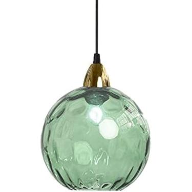Imagem de Abajur De Vidro Manchado De Estilo Nórdico Iluminação Pendente, Diâmetro Criativo 20cm/7.8in, Lustre De Decoração Simples, Mini Lâmpada Pendurada De Vidro Soprado à Mão, E