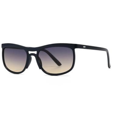 Imagem de Óculos de sol da moda, masculino e feminino, retrô, retangular, oval (TTYJ387-4)