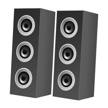 Imagem de Vaveren 2 caixas de lembrancinhas reutilizáveis em formato de alto-falante, centro de mesa de papelão, caixas de doces para decoração de festa de aniversário