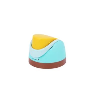 Imagem de Tampa de substituição para Owala Freesip, acessórios de tampa de substituição para Owala 473 g 680 g 947 g 1,134 g (amarelo com azul claro)