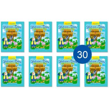 Imagem de Kit 30 Livrinhos Arca De Noé Lembrancinha De Festa Sacolinha Aniversár