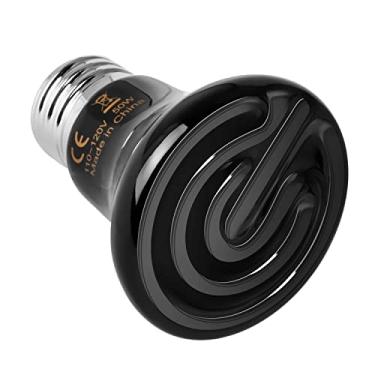 Imagem de Simple Deluxe 25W/40W/50W/150W/250W lâmpada de calor de réptil emissor de calor de cerâmica sem emissão de luz aquecedor de chocadeira para animais de estimação anfíbios e galinhas incubadoras, 50W