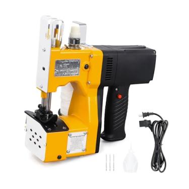 Imagem de Máquina de costura de saco portátil 210 W para fechar sacos, máquina de costura de sacos, máquina de costura industrial, costura de saco para tecido, sacos de aniagem, selagem de saco de papel kraft