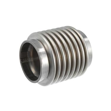 Imagem de ACROPIX Tubo flexível de escapamento de carro, 50,8 x 82 mm 5.1 cmx8.2 cm tubos de conector flexível de escapamento fole universal para carro durável aço inoxidável prateado peças de carro