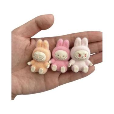 Imagem de Mini Pano De Pelúcia Flocado Cor Macaron, Acessórios Para Bonecas, Bon