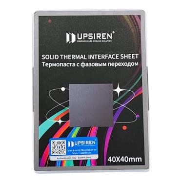 Imagem de UPSIREN PCM-1 Almofada térmica GPU de mudança de fase, graxa de silicone de alta condução, pasta térmica de CPU de 8,5 W/mK para laptop PS5 Steam Deck CPU GPU SSD M.2 (40 * 40 * 0,25 mm)