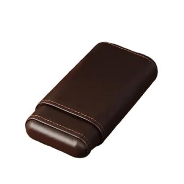 Imagem de Umidor de charuto de madeira de cedro porta-charutos portátil divisor de caixa de charutos acessórios para charutos caixa de umidificador de charuto de viagem