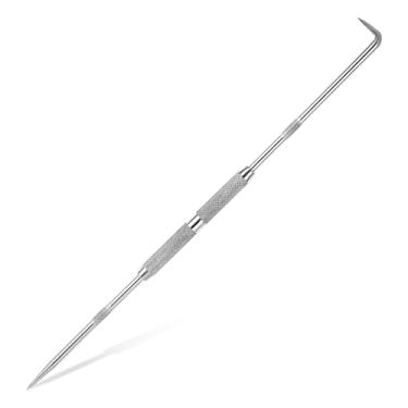 Imagem de FdcLixuvol Escriba de ponta dupla, ferramenta de escriba de metal duro ponta de aço para marcação de soldagem, caneta de marcação de vidro, chapa de metal cerâmica