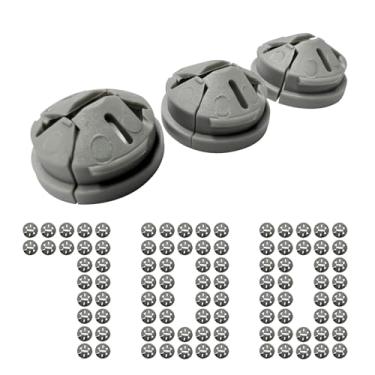 Imagem de Dicio Conector de cabo knockout 700 peças conector push-in bucha conector encaixe, conector de cabo nocaute 3/20.3 cm. bucha de furo de grampo de cabo não metálico para caixa de junção