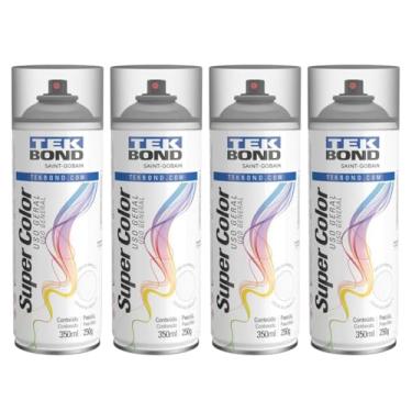 Imagem de Kit 4 Verniz Spray Aerossol TekBond Fosco Uso Geral 350ml/250g