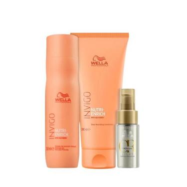Imagem de Wella Nutri-Enrich Sh 250ml + Cond 200ml + Oleo Light 30ml - Wella pro