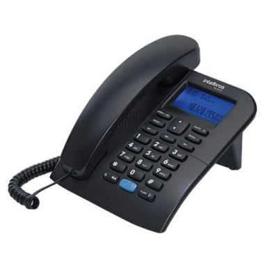 Imagem de Telefone com fio tc 60 id preto intelbras, Preto