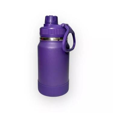 Imagem de Garrafa Térmica inox Infantil 350ml tampa com rosca (Roxo)