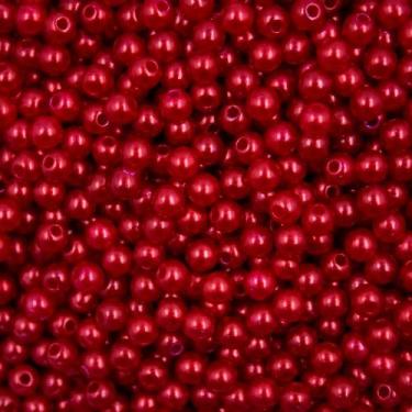Imagem de PÉROLA DE ABS LISA Nº 05 20G PEROLA 5MM - LADEIRA BIJUTERIAS, VERMELHO
