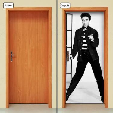 Imagem de Adesivo Decorativo de Porta - Elvis Presley - 147cnpt - Allodi