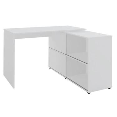 Imagem de Mesa Para Escritório com Porta de Correr Escrivaninha Home Office Ming