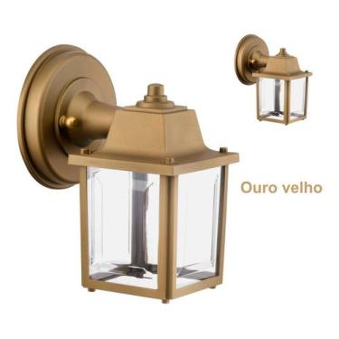 Imagem de Kit 2 Arandelas Externa Colonial Vintage Quadrada Preto 336 - Click In