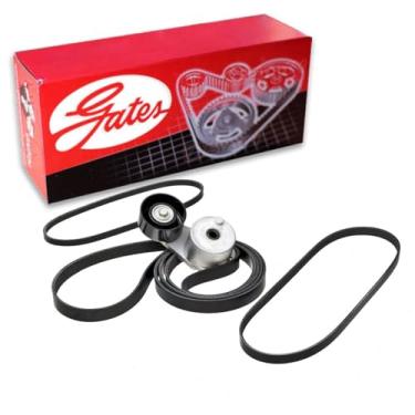 Imagem de Gates Kit completo de componentes de transmissão de correia serpentina compatível com Chevrolet Silverado 1500 5.3L 6.2L V8 2014-2018