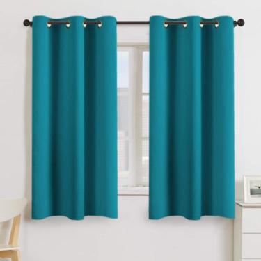 Imagem de Cortinas Turquoize Teal Blackout 100% UV Ray 107 x 160 cm (conjunto 2)