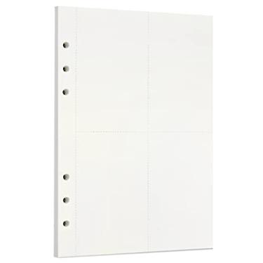 Imagem de Zelten 1 pacote A5 45 folhas/90 páginas, bloco de raspadinhas, folhas soltas, refis de papel perfurado para fichário de 6 furos, organizador pessoal, diário, agenda recarregável