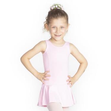 Imagem de Collant com Saia Infantil Só Dança 5824HB Lara