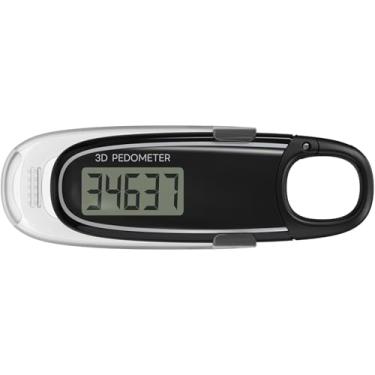 Imagem de Pedômetro digital 3D com visor LCD, preto/branco (preto)