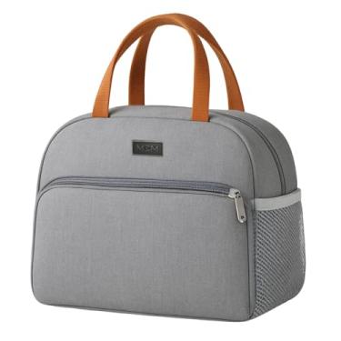 Imagem de Bolsa Térmica Feminina Compacta Executiva Para Marmita Trabalho Viagem (CINZA)