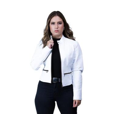 Imagem de Jaqueta de Couro Bela Branca - Parra Couros, P