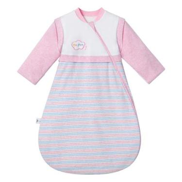Imagem de Saco de dormir OuYun Baby Organic de manga removível rosa