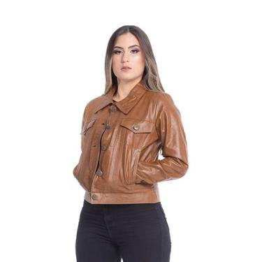Imagem de Jaqueta de Couro Isa Caramelo - Parra Couros, M