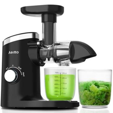 Imagem de Espremedor Aeitto Cold Press com modos macio e rígido, preto