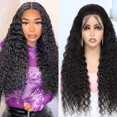 Imagem de Perucas frontais de renda Keshon Deep Wave 13x5 200% densidade 20"