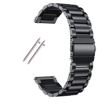 Imagem de Pulseira Para Smartwatch 20Mm 3 Elos Relogio Smartband Inox