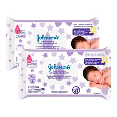 Imagem de Kit 2 Toalhas Umedecidas Johnson's Baby Hora do Sono 96 Unidades - JXJ