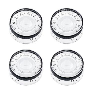 Imagem de Banworks Botões de controle de guitarra elétrica estilo anos 60 Imperiais 24 estrias 2 tons 2 botões de volume 6 mm (15/162.6 cm) para guitarras elétricas Gibson Les Paul SG Pacote com 4 JT/XN-08