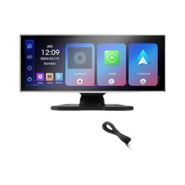 Imagem de Câmera Veicular Sem Fio De 11,26 Polegadas Com CarPlay E Android Auto,