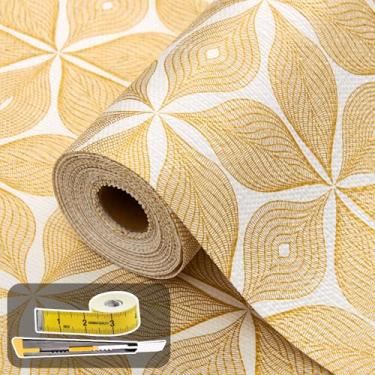 Imagem de Forros de prateleira para armários de cozinha 30,5 cm x 30 pés, forro de armário não adesivo, forro de gaveta de folha dourada antiderrapante forte, fácil de limpar para prateleira, armário com faca e