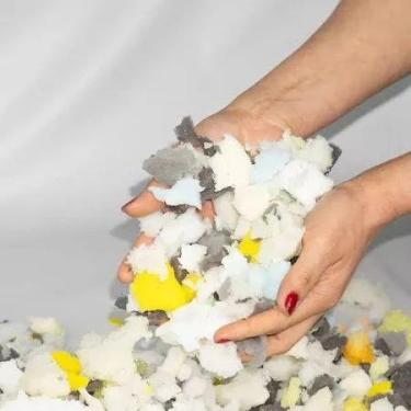 Imagem de Flocos de Espuma,5kg, Ideal para Enchimento de Puff,Almofadas,Travesse