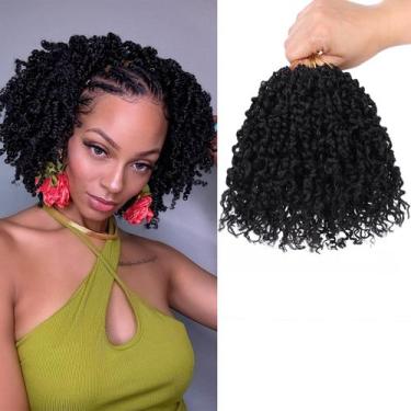 Imagem de Crochet Hair COOKOO, 6 polegadas, pré-enrolado, Yanky Twist, 8 pacotes