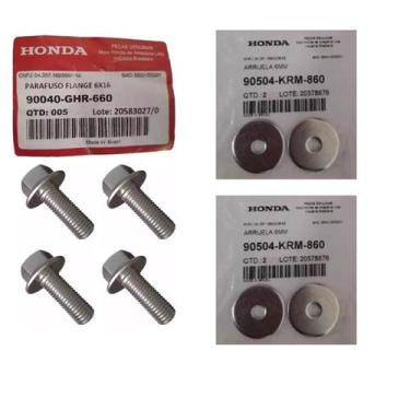 Imagem de Parafuso Borracha Bagageiro, Arruela Bros 150 09 à 15, Xre 300 - Honda