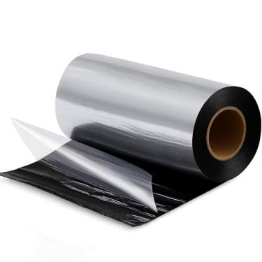 Imagem de Maasechs 1 pacote de rolo intermitente de 30 cm x 80 metros fita impermeável membrana de asfalto película autoadesiva impermeável selante de telhado reparo de asfalto espesso para porta telhado janela