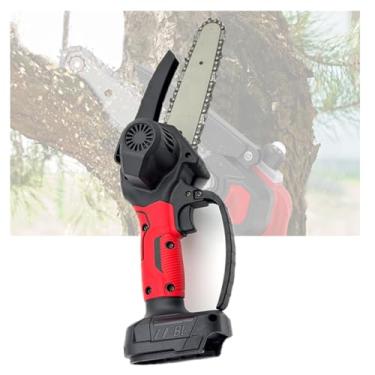 Imagem de Mini Motosserra Sem Fio,Motosserra EléTrica PortáTil De 6 Polegadas Com 2 Baterias E Carregador,Motor Sem Escova Com Velocidade AjustáVel Para Aparar áRvores De Jardim