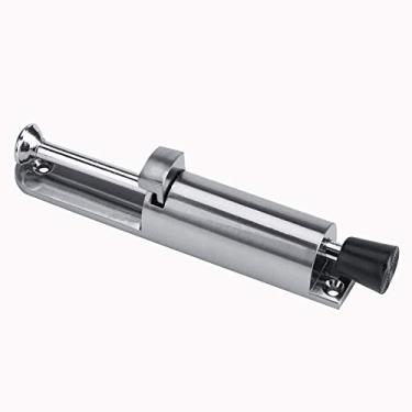 Imagem de Dingchi – Paradas de porta de entrada, de aço inoxidável, fácil de fechar, com mola de borracha telescópica para colocar e tirar as portas, fecho ajustável para uso pesado e travamento de porta de frente/liberação por pé