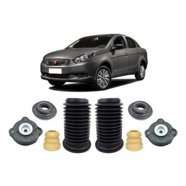 Imagem de 2 Kit Coxim Batente Dianteiro Grand Siena 2013 2014 2015 16