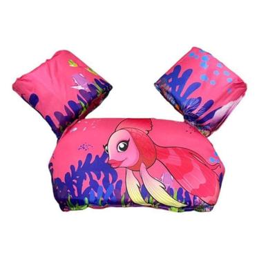 Imagem de Bóia Colete Inflável Infantil Salva Vidas - Peixe Rosa