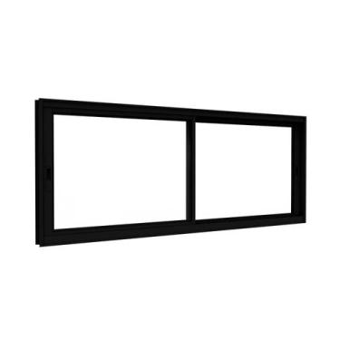 Imagem de Janela de Alumínio de Correr Lateral 2 Folhas Móveis 60x100cm Lucasa I