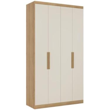 Imagem de Roupeiro THB Milan 4 Portas e 2 Gavetas MDP 220x120x47cm