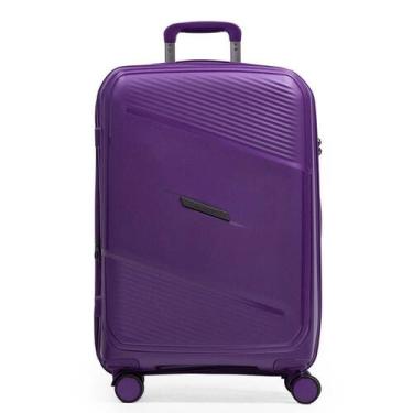Imagem de Mala Média de Polipropileno 4 Rodas Seul Roxa - Bagaggio, M