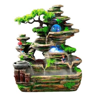 Imagem de XFNVXC Fonte decorativa de mesa para interior ornamentais para fonte de água corrente ornamentais para sala de estar, decoração de interiores, tanque de peixes, fonte de jardim ornamental para casa