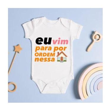 Imagem de Body Personalizado Bebê Eu Vim Para Por Ordem Nessa Casa - Baby da Mod